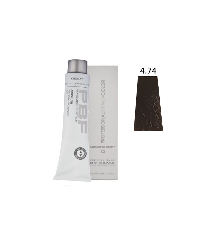 PROFESSIONAL BY FAMA COLOR 80 ML 1+2 N° 4.74