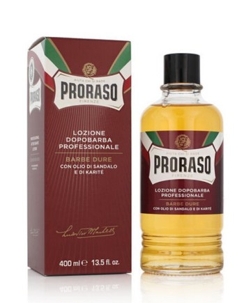 PRORASO LOZIONE DOPOBARBA CON OLIO DI SANDALO E KARITE' 400 ML