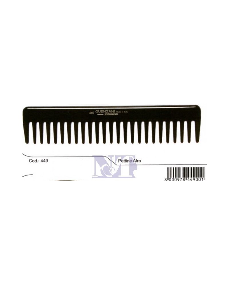 GUENZANI PETTINE PROFESSIONALE AFRO A DENTI LARGHI ART. 449