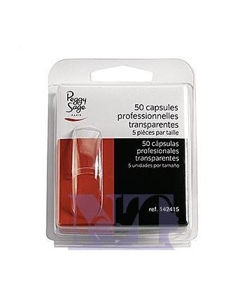 PEGGY SAGE CAPSULE UNIVERSALI QUANDRATE TRASPARENTI x 50 - 10 MISURE
