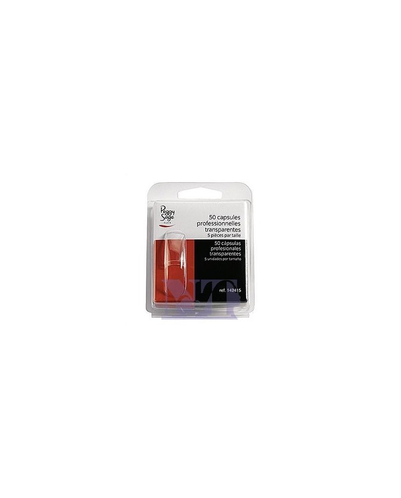 PEGGY SAGE CAPSULE UNIVERSALI QUANDRATE TRASPARENTI x 50 - 10 MISURE