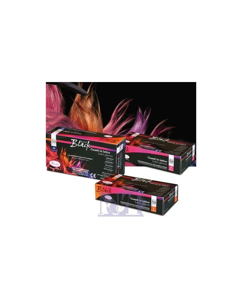 RO.IAL GUANTI NERI 50 PZ MIS.S