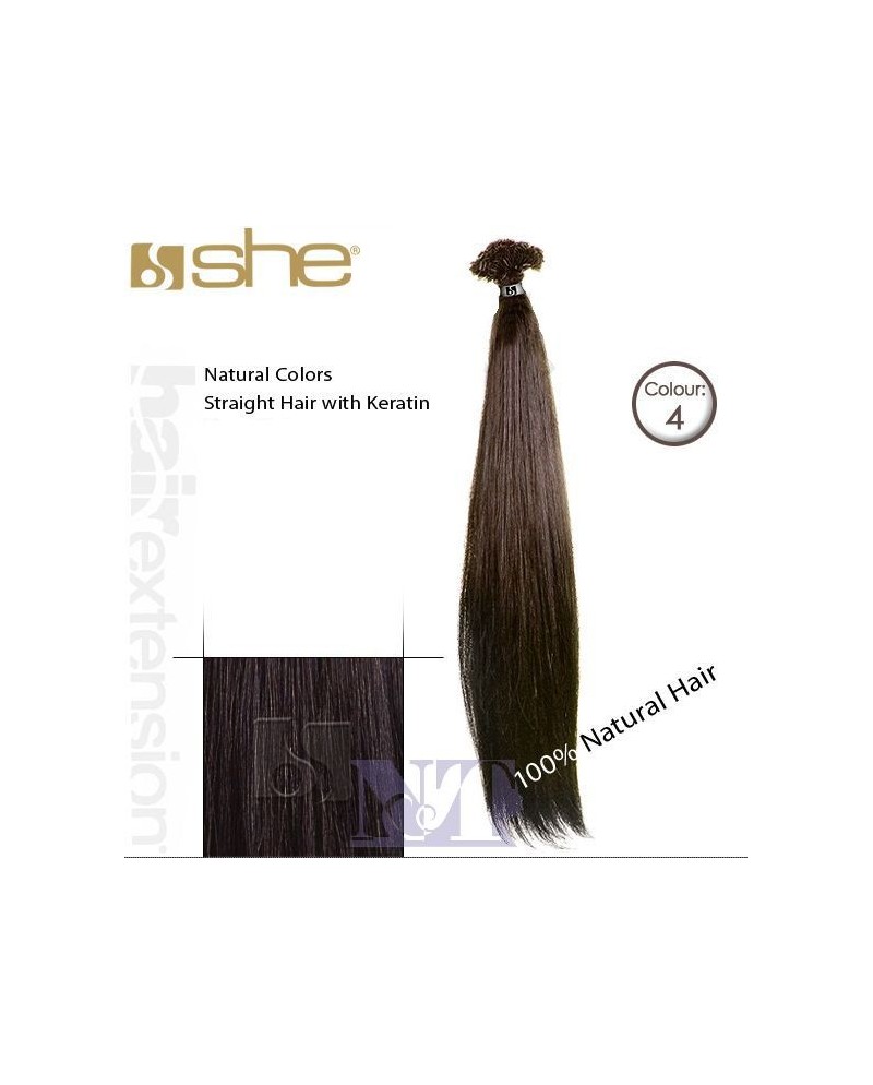SHE EXTENSION C/CHERATINA LISCIO CM 40/45 COL 4 CONF 10 PZ