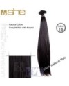 SHE EXTENSION C/CHERATINA LISCIO CM 55/60 COL.1N NERO CONF 10 PZ