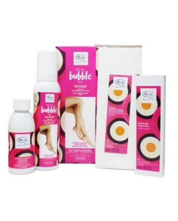 RO.IAL KIT DEPILAZIONE BUBBLE WAX BURRO DI KARITE' PELLI NORMALI