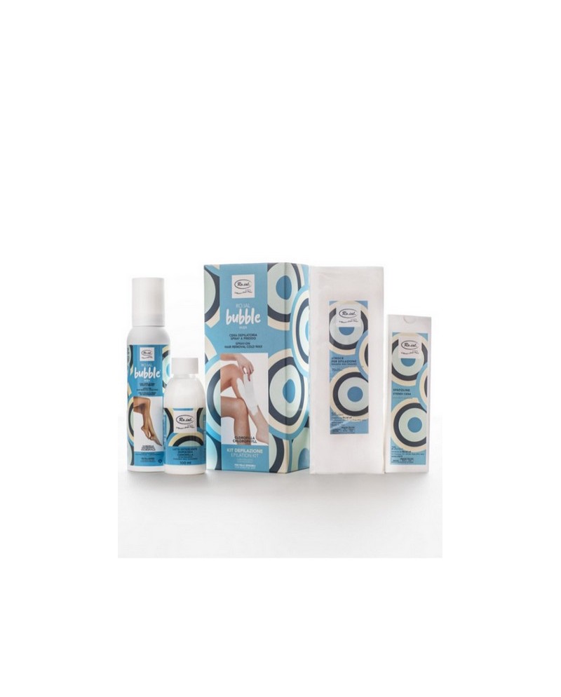 RO.IAL KIT DEPILAZIONE BUBBLE WAX CLOROFILLA PELLI SENSIBILI