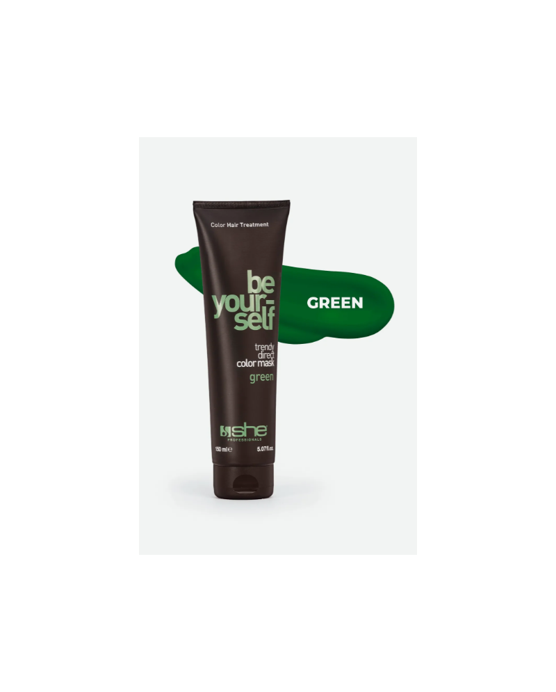 SHE BE YOUR SELF COLOR MASK GREEN 150 ML
