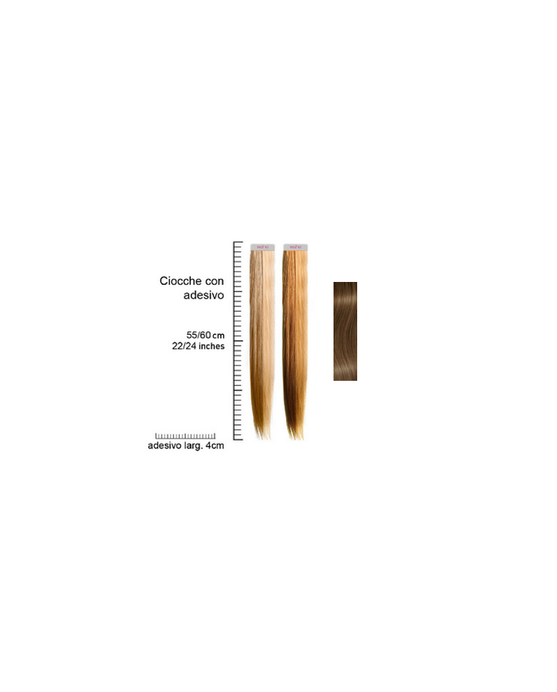 SHE EXTENSION FASHION TAPE BASIC A FREDDO 55/60 COLORE 12 (CONF 10PZ)